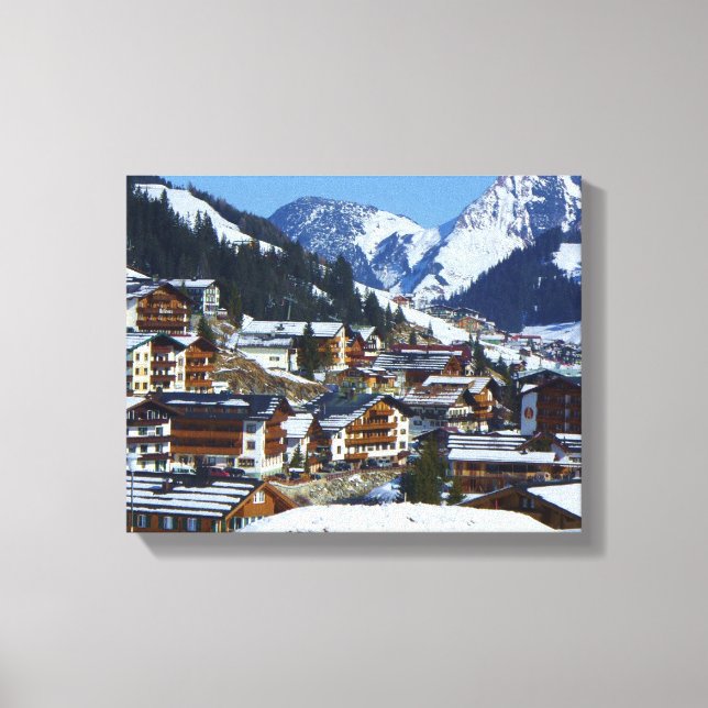 Lech am Arlberg in Österreich Leinwanddruck (Vorderseite)
