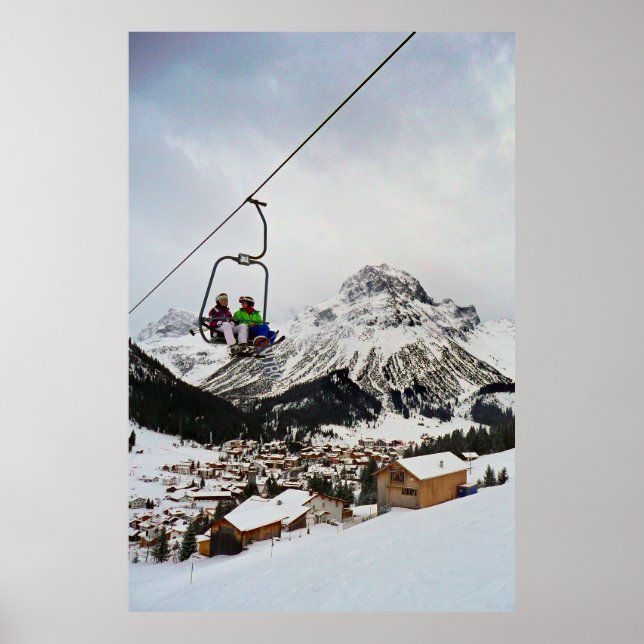 Lech am Arlberg Österreichische Alpen Österreich F Poster (Vorne)