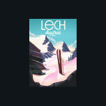 Lech Austria Ski Poster. Leinwanddruck<br><div class="desc">Lech Austrian Vintag Style Ski Reiseplakat.</div>