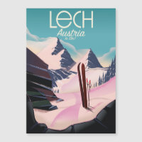 Lech Austria Ski Poster.