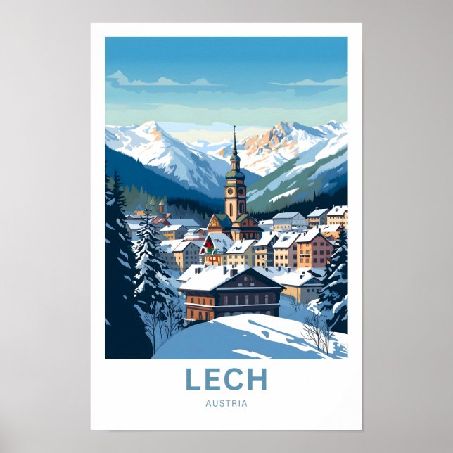 Lech Austria Travel Print Poster (Vorne)