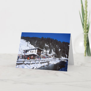 Lech Austria Winter Feiertagskarte