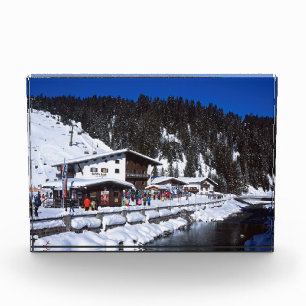 Lech Austria Winter Holiday Card Poster Fotoblock