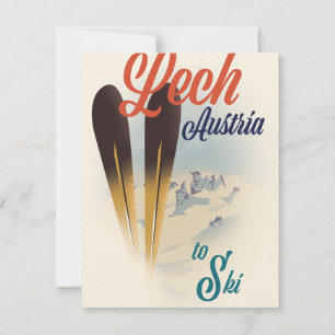 Lech Österreich Ski-Plakat