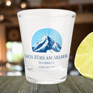Lech Zürs am Arlberg Österreichs Skigebiet Showgla Schnapsglas