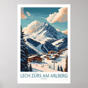 Lech Zürs am Arlberg Ski Plakat 1
