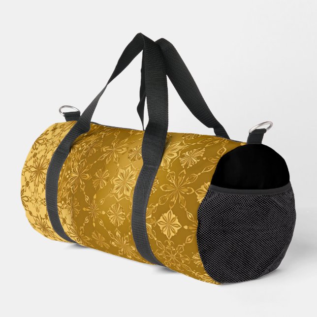 Leche Flan Gold SMALL Duffle Bag (Rechte Ecke)