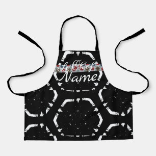 LeChef NAME B&W WeltraumKind Schürze