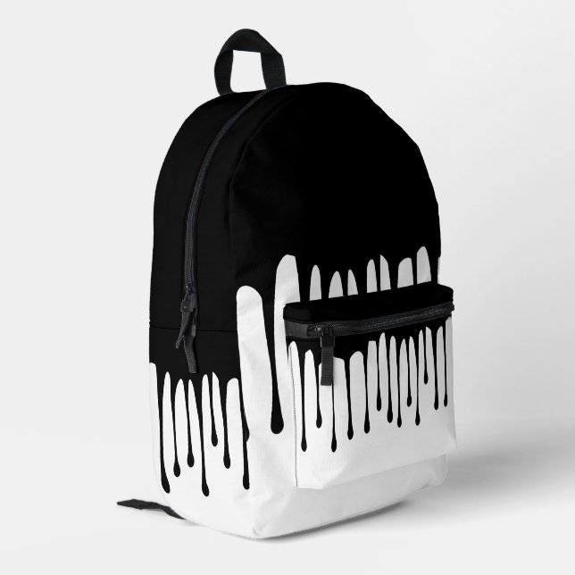 Leck der Tinte Bedruckter Rucksack (Rückseitige Ecke links)