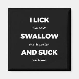 Leck Salz Schluck Tequila Salz Limette Lustig Schm Magnet