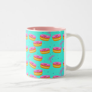 Lecker, Donuts Zweifarbige Tasse
