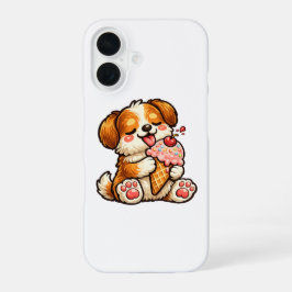 Lecker Eis Hund iPhone 16 Hülle
