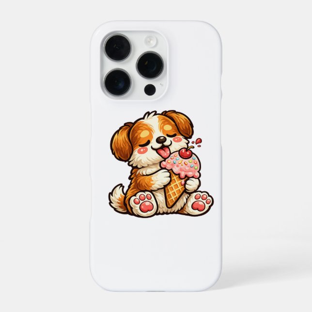 Lecker Eis Hund iPhone 16 Pro Hülle (Rückseite)