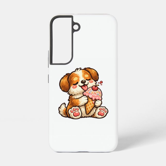 Lecker Eis Hund Samsung Galaxy Hülle (Rückseite)
