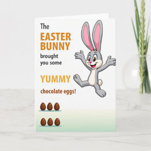 Lecker Hasenkarte zur Feier Karte