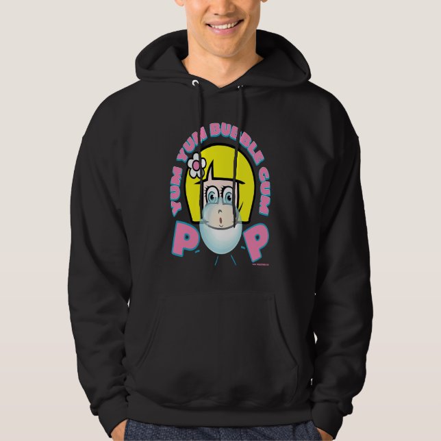 LECKER LECKER BUBBLE GUM MÄDCHEN BLÄST BLASE RETRO HOODIE (Vorderseite)