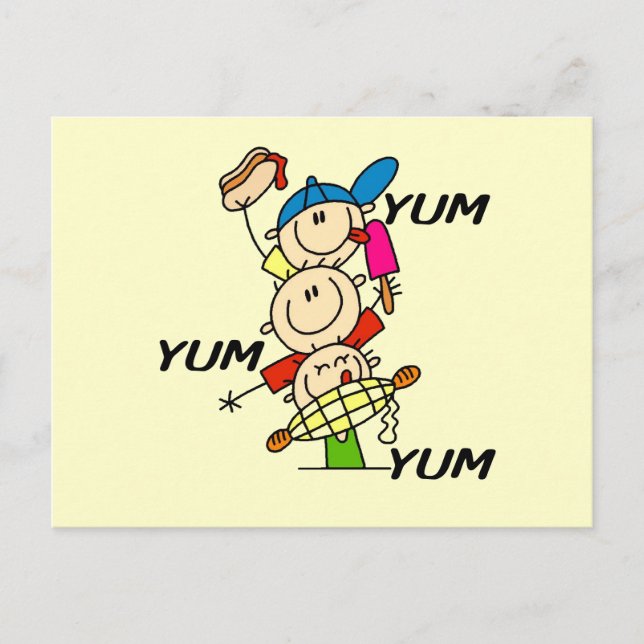 Lecker Lecker Sommer Postkarte (Vorderseite)