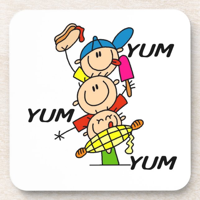 Lecker Lecker Sommer Untersetzer (Vorderseite)