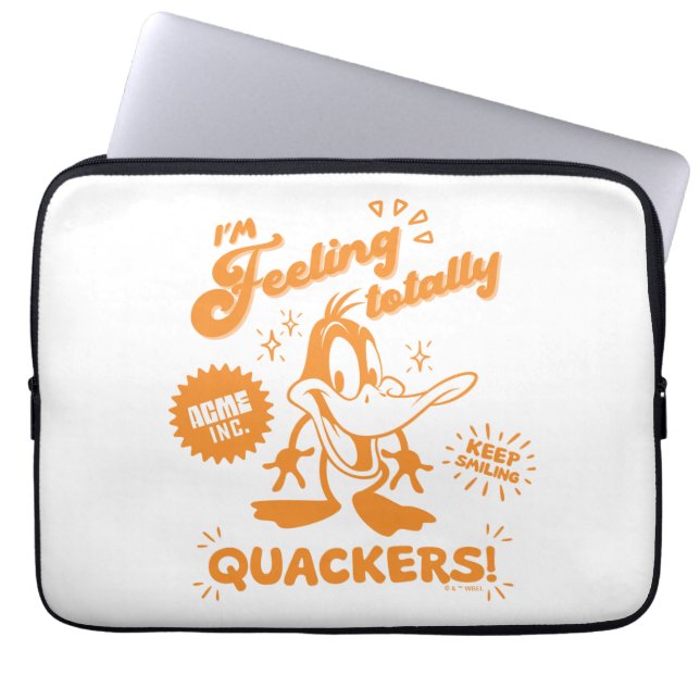 Lecker Retro DAFFY DUCK™ Laptopschutzhülle (Vorderseite)