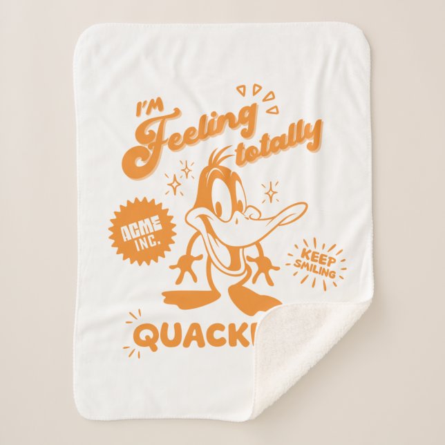 Lecker Retro DAFFY DUCK™ Sherpadecke (Vorderseite)