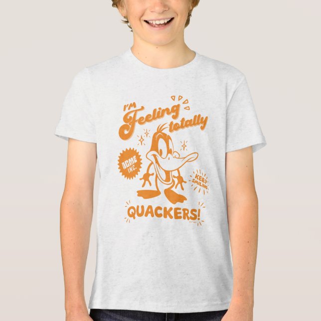 Lecker Retro DAFFY DUCK™ Tri-Blend Shirt (Vorderseite)