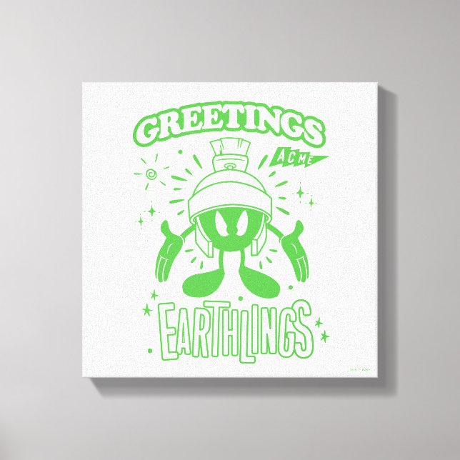 Lecker Retro MARVIN THE MARTIAN™ Leinwanddruck (Vorderseite)