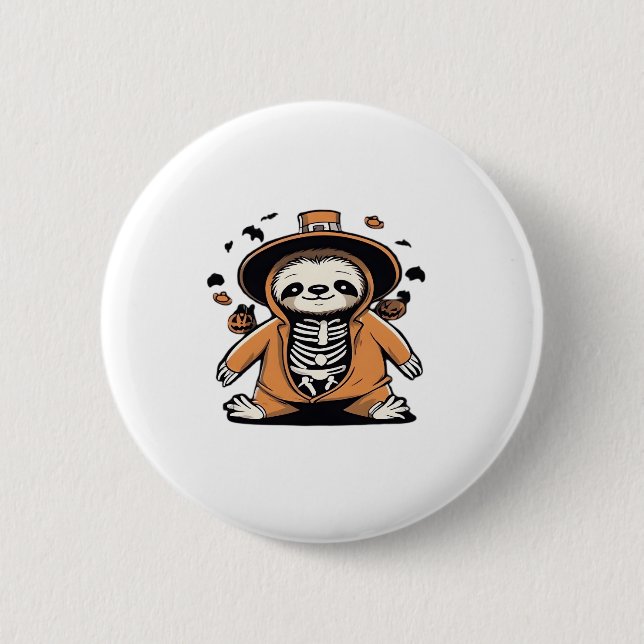 Lecker-Skeletttrick oder Behandlung klassischer T- Button (Vorderseite)