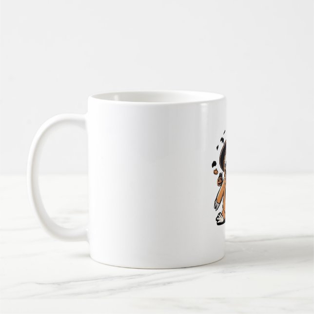 Lecker-Skeletttrick oder Behandlung klassischer T- Kaffeetasse (Links)