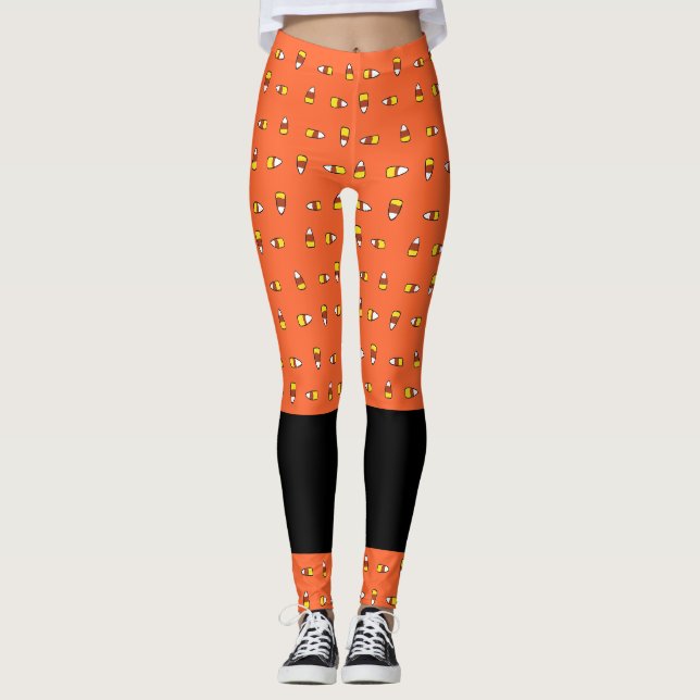 Lecker süß - Zuckermais mit zwei Tönen Leggings (Vorderseite)
