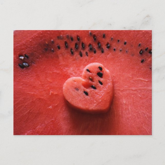lecker Wassermelone Postkarte (Vorderseite)