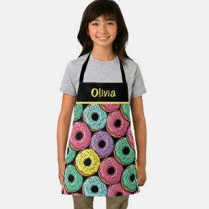 Leckere bunte Glasur-Donuts Schürze