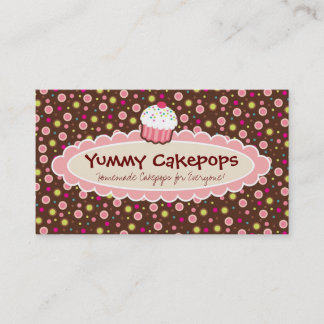 Leckere Cakepops Visitenkarten Visitenkarte