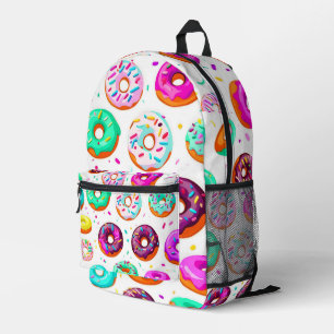 Leckere Creme-Donuts Muster Bedruckter Rucksack