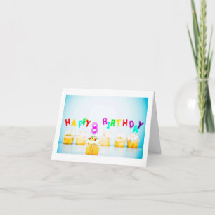 LECKERE CUPCAKES FÜR *8 JÄHRIGE* KARTE