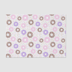 Leckere Donuts Tissue-Papier auf Weiß Seidenpapier