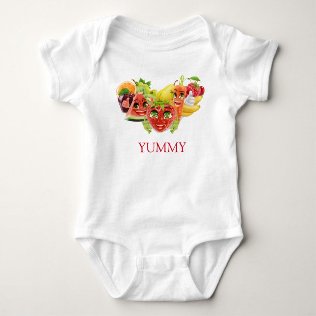 Leckere Früchte  Baby Strampler (Vorderseite)