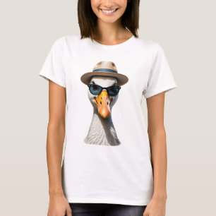 Leckere Gans mit Sonnenbrille T-Shirt