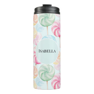 Leckere Kaulollipops Fantasie Thermosbecher