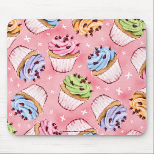 Leckere kleine Kuchen und Küsse Mousepads