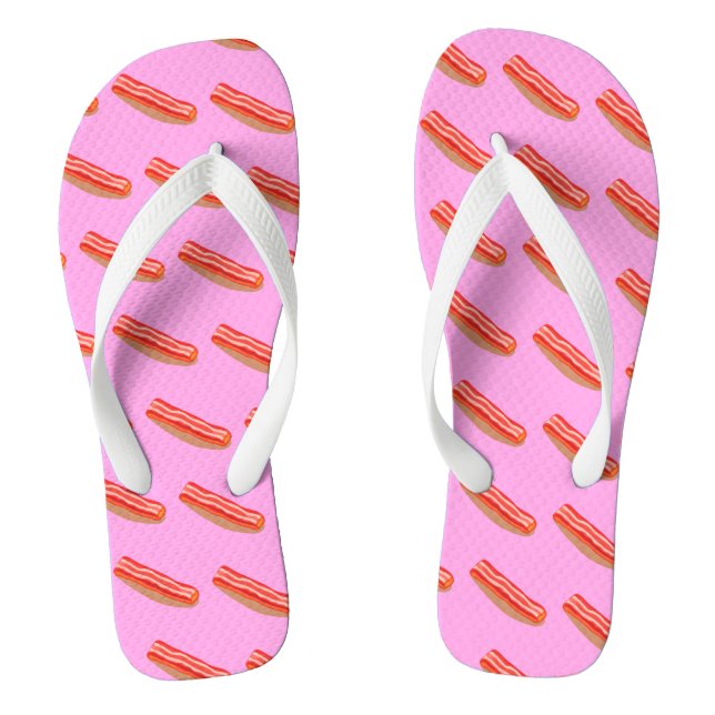 Leckere lustige Bacon  Flip Flops (Fußbett)