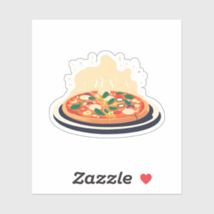Leckere Pizza Aufkleber
