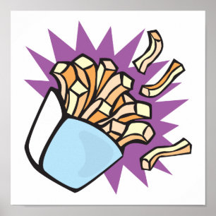leckere Pommes frites Poster