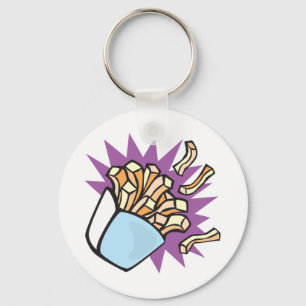 leckere Pommes frites Schlüsselanhänger
