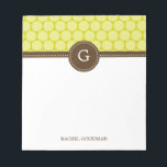 Leckere Punkte Personalisiert Notepad Notizblock<br><div class="desc">Personalisieren Sie unsere modernen Notizblöcke,  um eine einzigartige Ergänzung zu Ihrem Schreibtisch zu schaffen oder als Geschenk für andere zu kreieren! Perfekt als Lehrer Geschenke auch! Design ©berryberrysweet.com</div>