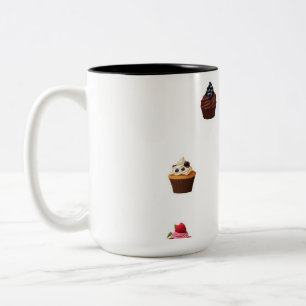 Leckere Süße Delikatessen Zweifarbige Tasse