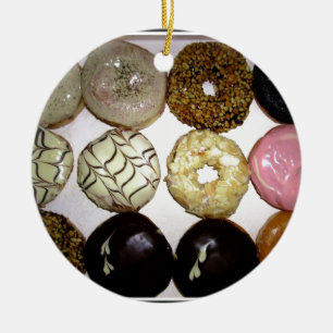 LECKERE SÜSSE SCHAUMGUMMIRINGE KERAMIKORNAMENT