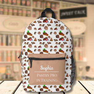 Leckere Wasserfarben-Schokoladen-Desserts  Bedruckter Rucksack