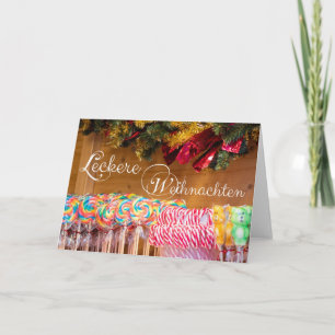 Leckere Weihnachten mit leckeren Weihnachtsgrüßen! Einladung