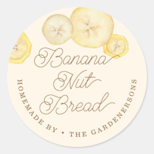 Leckerei Banana Nut Bree Runder Aufkleber