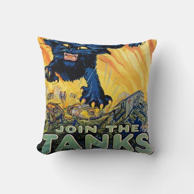 Leckerei "em Rough - Join the Tanks Kissen (Vorderseite)